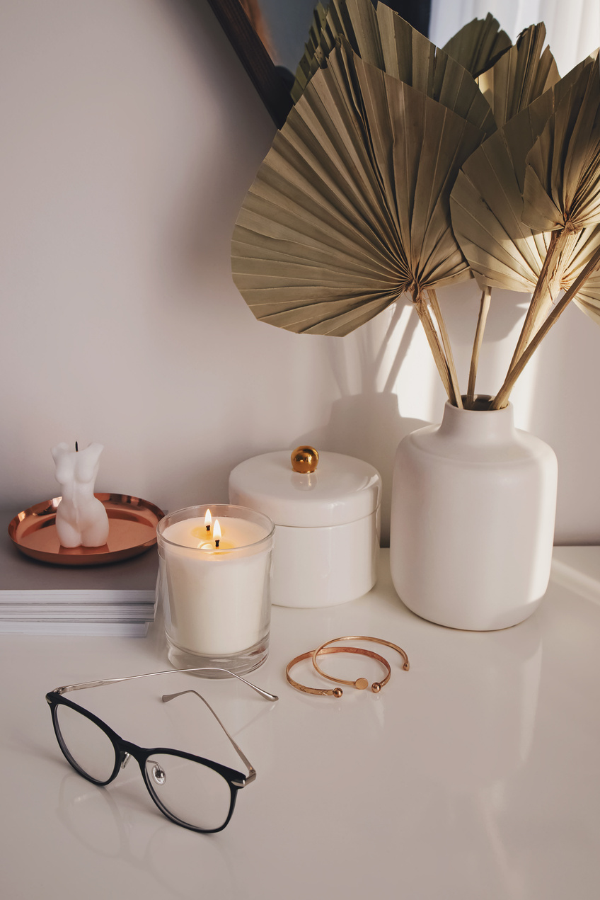 Modern Lifestyle Composition in Neutral Tones